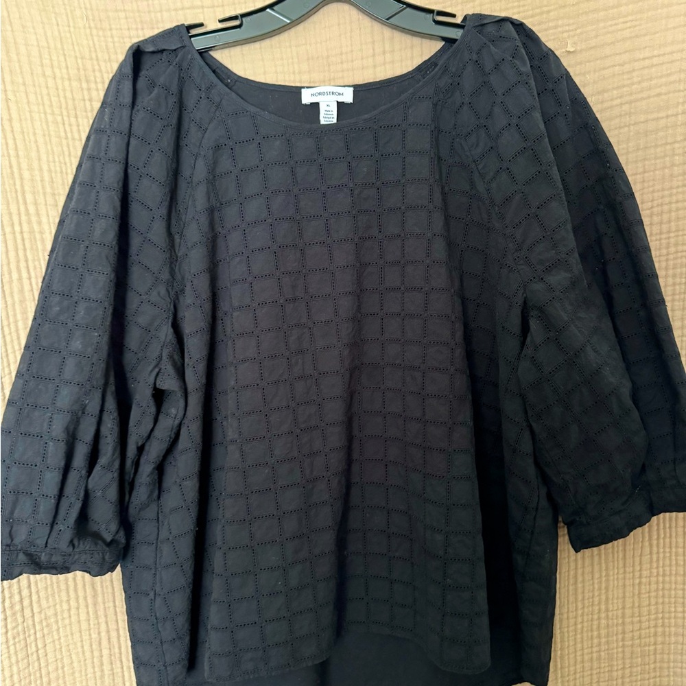 Nordstrom XL Eyelet Top